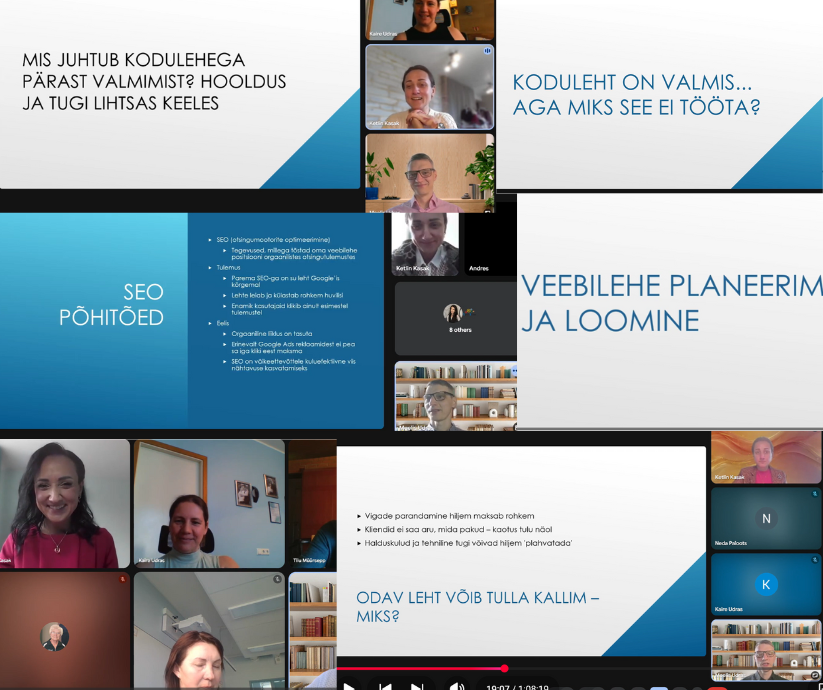 Tasuta veebikoolitused seo ja kodulehe teemadel- Kaarowood OÜ